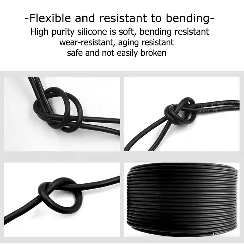Soft Silicone Power Cable – 12AWG to 26AWG - product image 2
