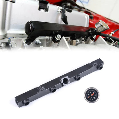 Aluminium K SERIES Heavy FUEL RAIL kit High Flow Injection fuel rail FOR H0NDA K20 K24 RSX CIV1C SI,INTEGRA EP3 with gauge Tuck's Performance