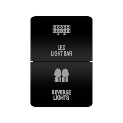 12V Dual Button Push Switch Orange Led Light For Toyota Prado Land Cruiser 200 RAV4 Hilux GUN HiAce 4 Runner Tundra Suzuki Jimny Tuck's Performance