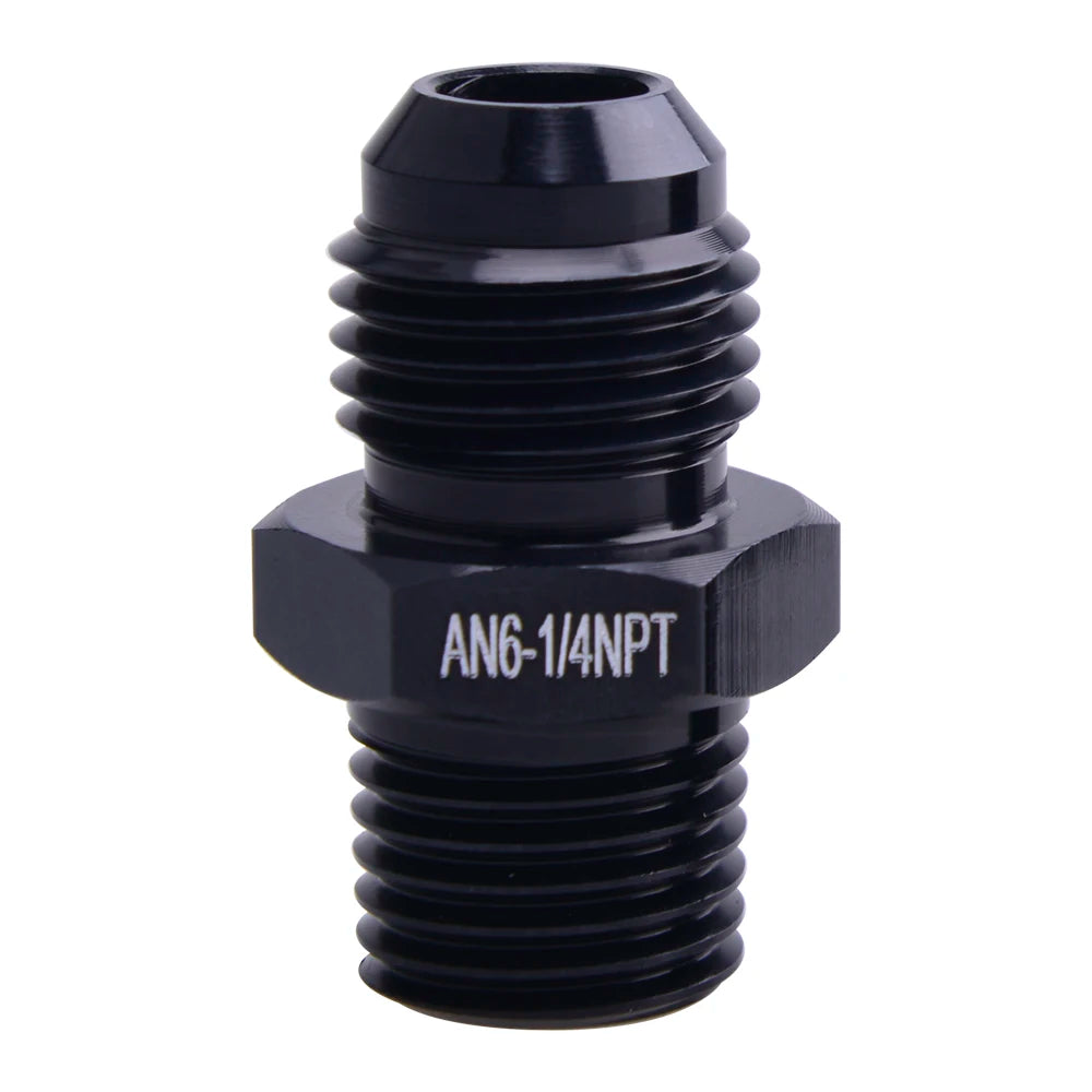 Universal Male 6AN AN6 to M10 M12x1.25/1.5, AN6 TO m16 M14x1.5, AN6 TO 1/4 3/8 1/2 npt Metric straight fitting Tuck's Performance
