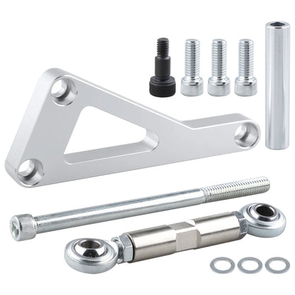 Small Block Chevy Alternator Bracket 551411 Style, Adjustable Kit for Long Water Pump 305 327 350 383 Tucks Performance