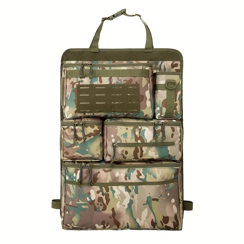 Camo tactical seat back organiser