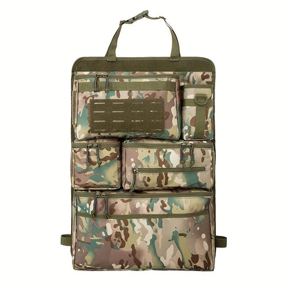 Camo tactical seat back organiser