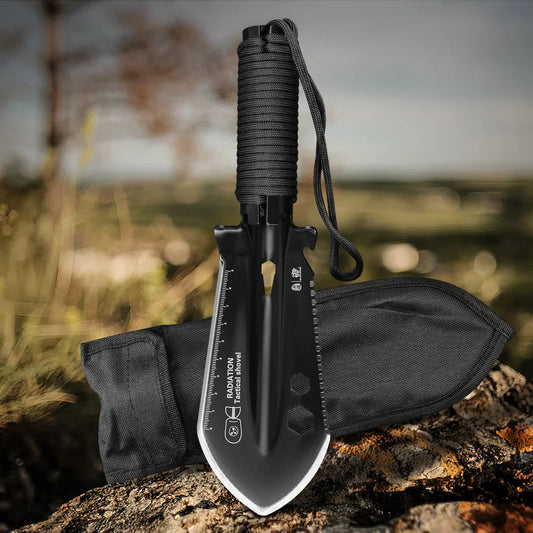 8-in-1 Mini Multifunctional Survival Shovel – 3CR13 Stainless Steel Portable Camping Spade Outdoor Entrenching Tool with Case Tuck's Performance