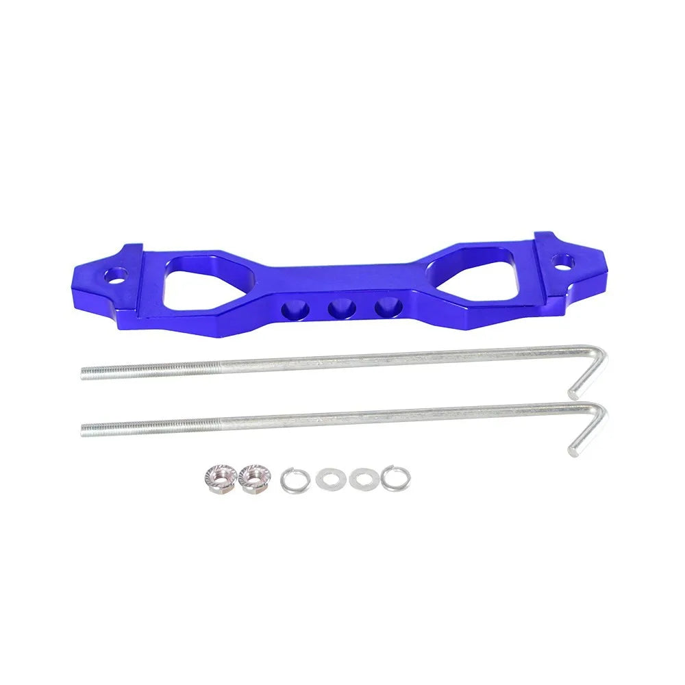 14CM/19CM Battery Hold Down Set, Car Racing Battery Tie Down Bracket Holder Lock Mount with J Bolts Tuck's Performance