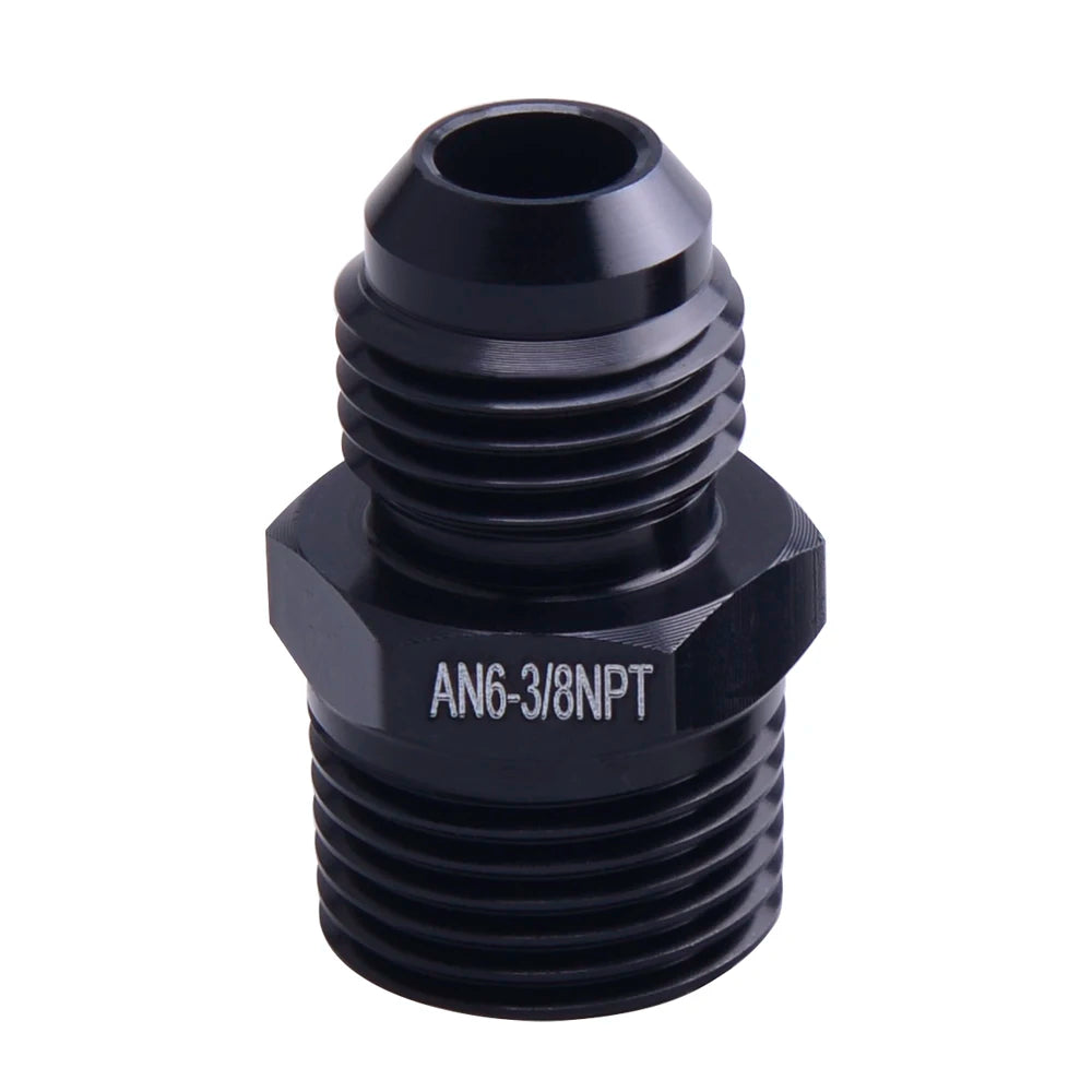 Universal Male 6AN AN6 to M10 M12x1.25/1.5, AN6 TO m16 M14x1.5, AN6 TO 1/4 3/8 1/2 npt Metric straight fitting Tuck's Performance