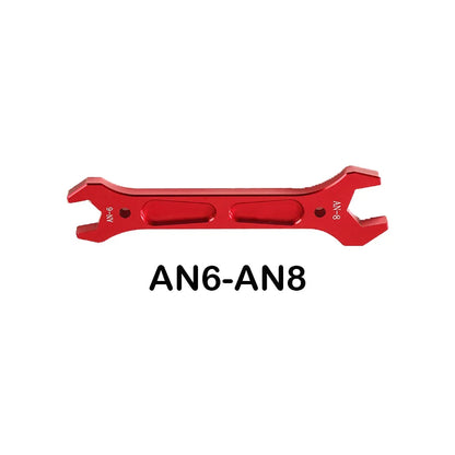 AN3 AN4 AN6 AN8 AN10 AN12 Double Ended Fitting AN Aluminum Wrench Hose Fitting Tool Socket Wrench Spanner Tool Kit Tuck's Performance