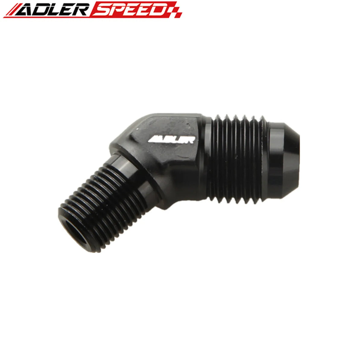 45 Degree / 90 Degree 4AN AN4 AN-4 Male To 1/8" NPT Aluminum Fuel Oil Fitting Adapter Blue/Black Tuck's Performance