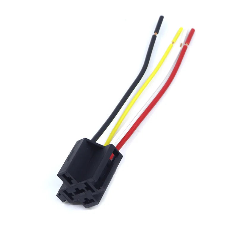 40A 80A 4 5 Pin Automotive Relay Socket Harness Connector  Relay Base Seat for 12V 24V 4Pin 5Pin Auto Relay Tuck's Performance