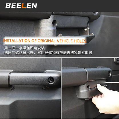 Car Front Rear Door Handle Storage Box Organizer Tray For 2019-2025 3 Door 5Door Suzuki Jimny JB74 JB64 Interior Accessories Tuck's Performance