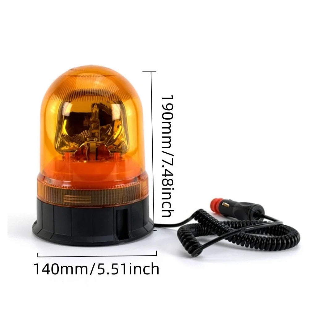 12V/24V Amber Magnetic Rotating Warning Beacon image 4