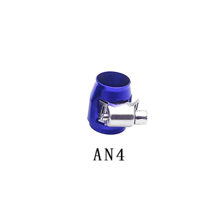 Fuel Line Hose Finisher AN4/AN6/AN8/AN10/AN12 Clamp Finisher Aluminum Car Modification Accessories Tuck's Performance