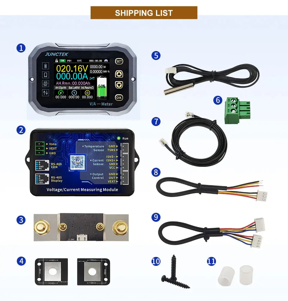 Battery Monitor Bluetooth KG140F DC 0-120V 100A 400A Battery Tester Voltage Current VA Battery Coulomb Meter Capacity Indicator Tuck's Performance