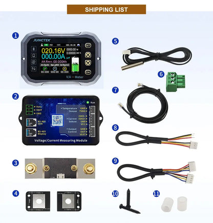 Battery Monitor Bluetooth KG140F DC 0-120V 100A 400A Battery Tester Voltage Current VA Battery Coulomb Meter Capacity Indicator Tuck's Performance