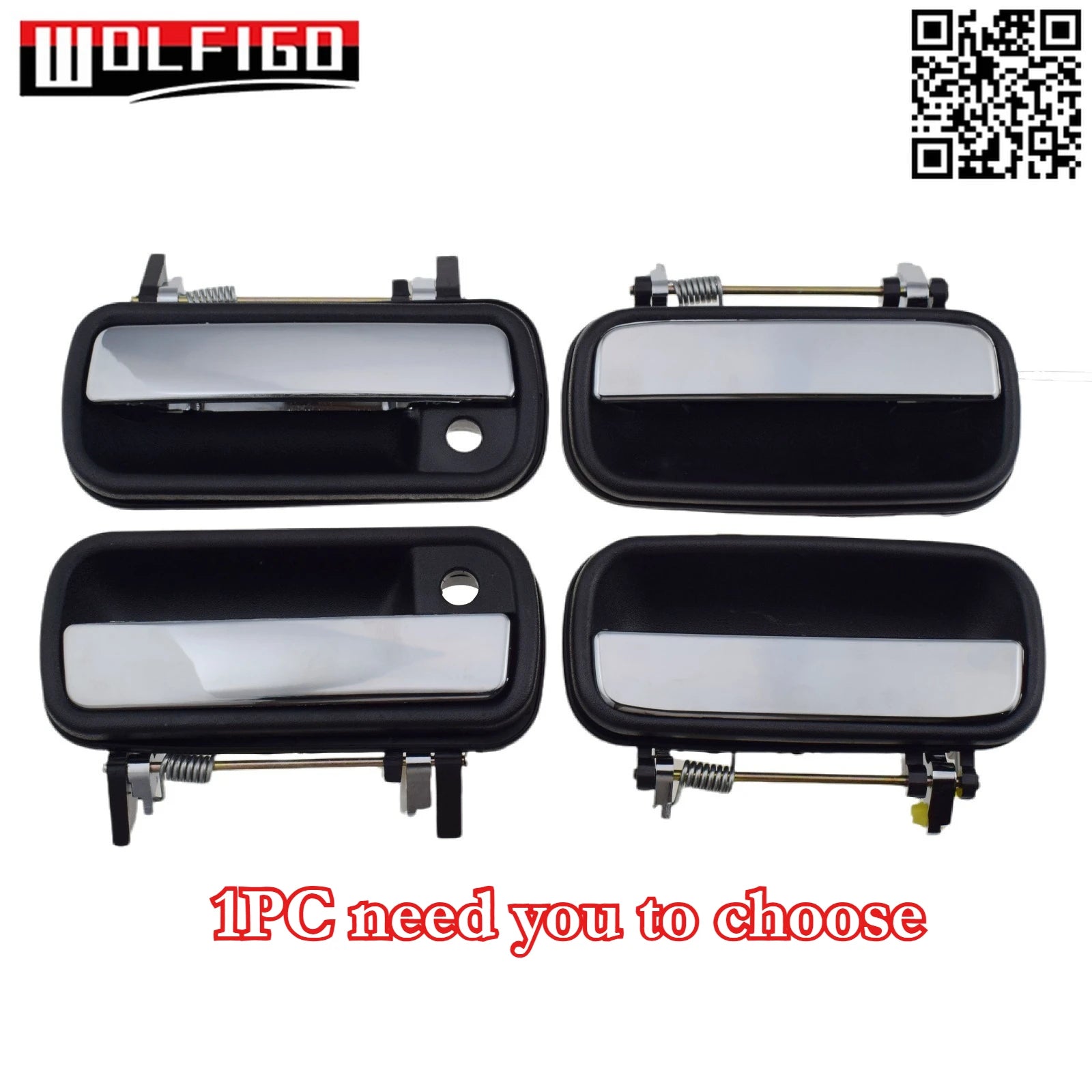 Chrome outer door handle for Toyota Hilux and 4Runner