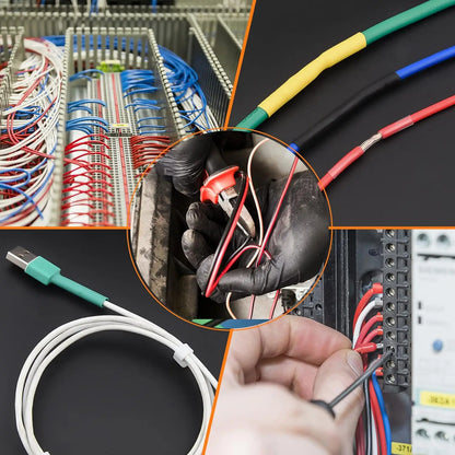 580/560Pcs Heat Shrink Tubing Kit EVA Material in 6 Colors 11 Sizes - Ideal for Electrical Insulation, Repairs, and Wire Conne Tuck's Performance