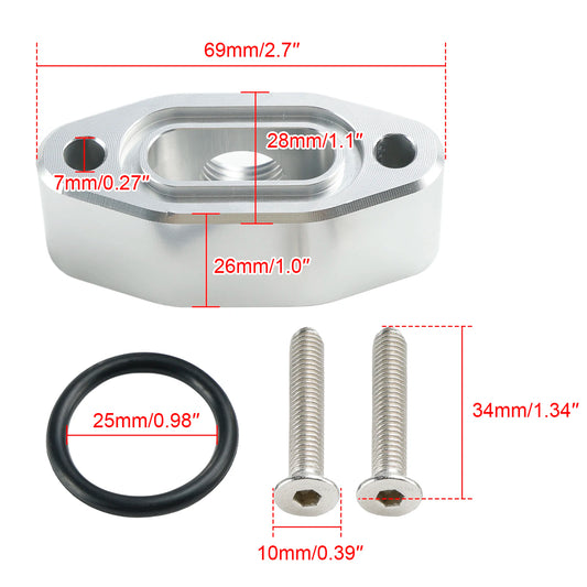 Artudatech Billet Oil Pressure Sensor Relocation Adapter For LS LQ L92 L99 L33 LR4 Tuck's Performance