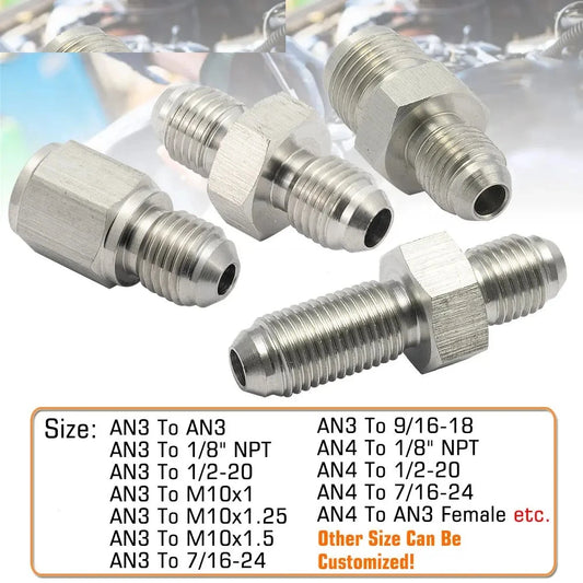EPMAN Inverted Flare Fitting Turbo Oil Feed Adapter To Male AN3 AN4 Stainless Steel 304 EPCGQ161 Tuck's Performance