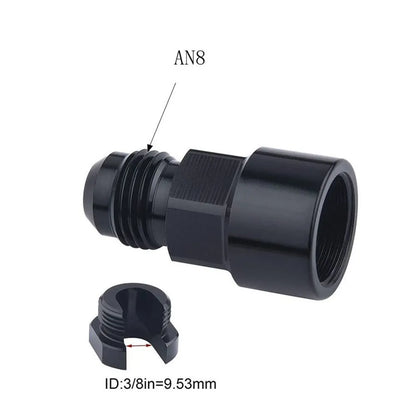 1PC Aluminum 6AN 8AN Male To 3/8" 5/16" Quick Disconnect Male Push On EFI Fitting Adapter Quick Connect Tuck's Performance