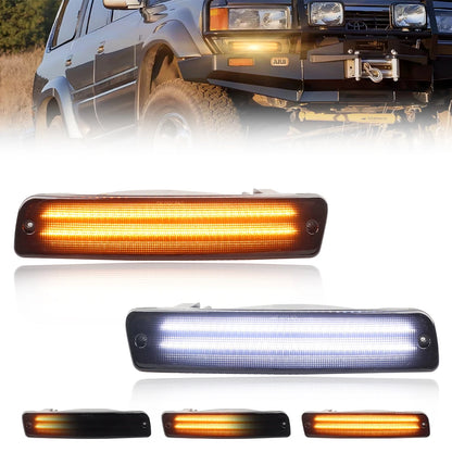 FZJ80 bumper lights fitted