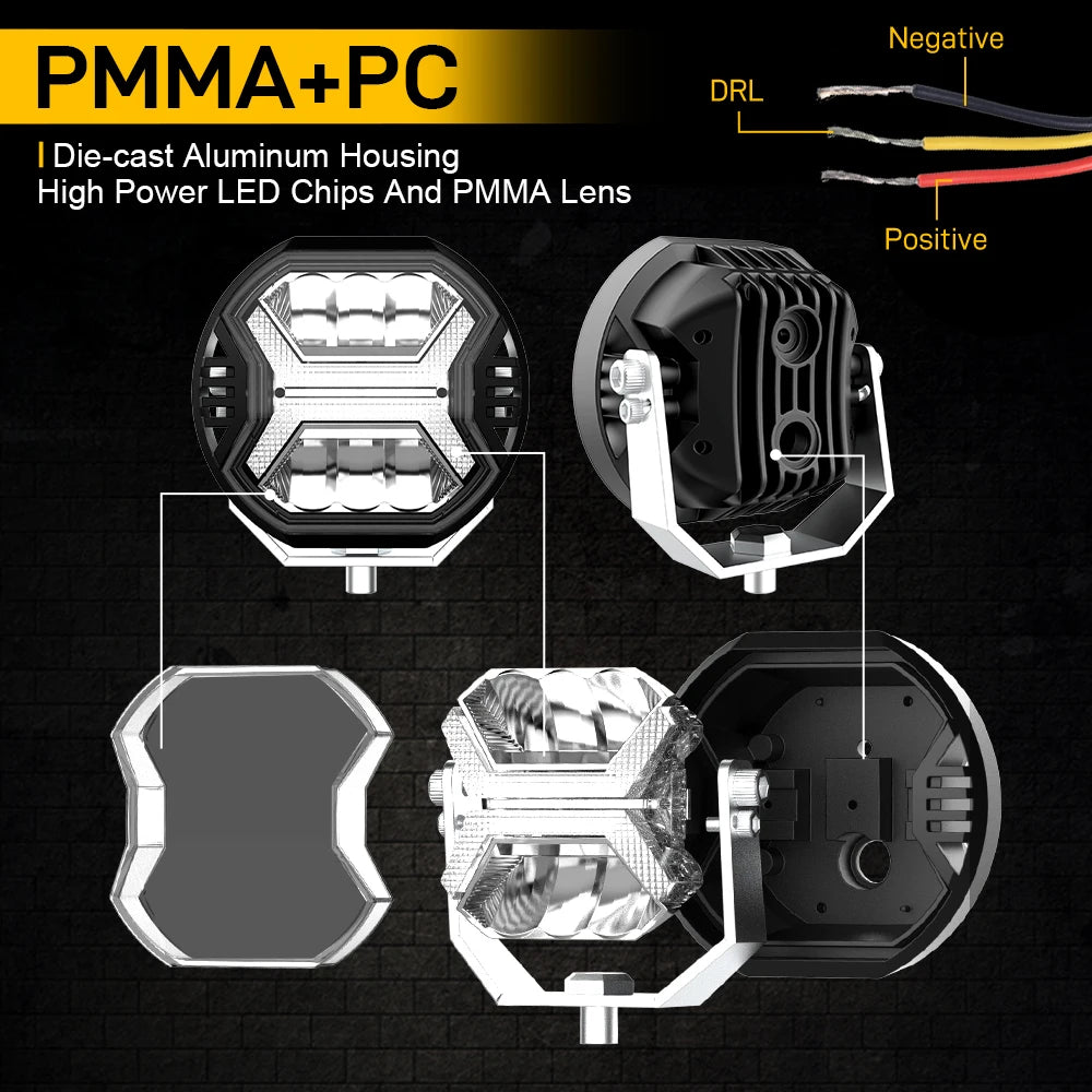 4 Inch LED Work Light with DRL product image 5