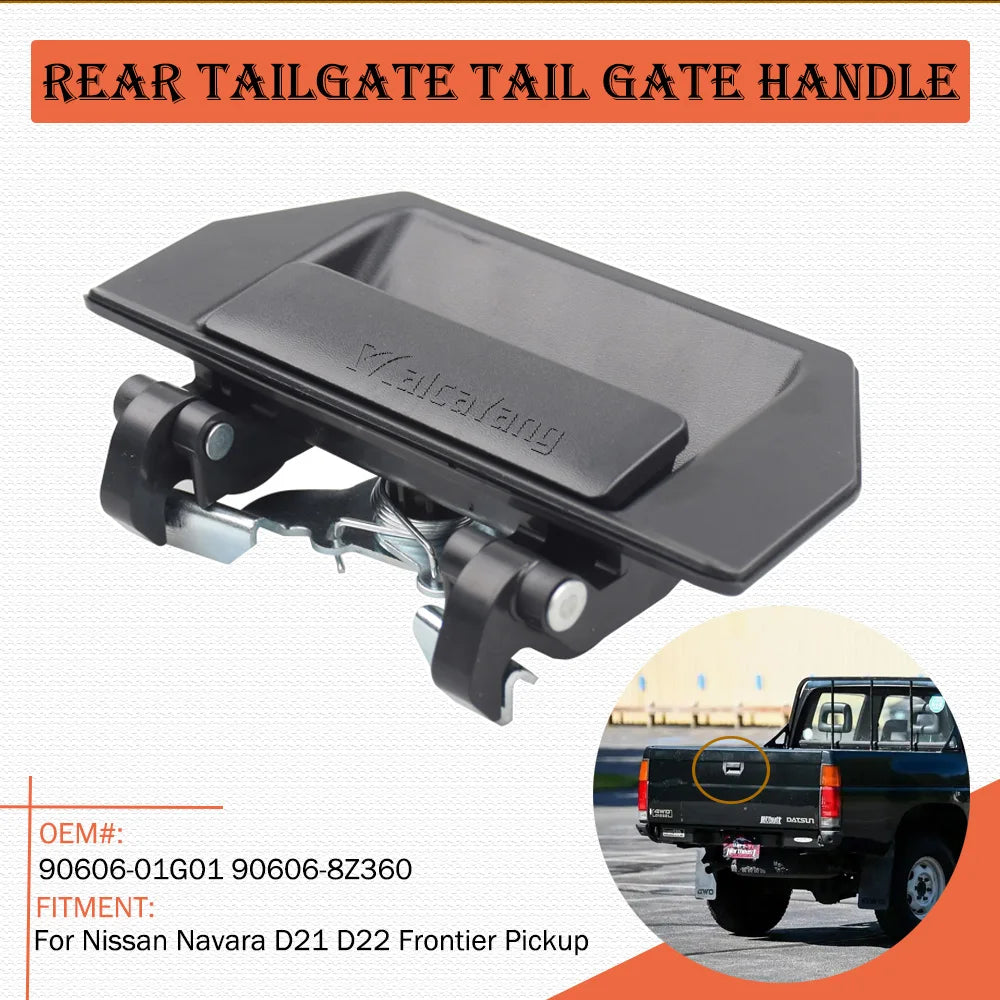 Rear tailgate handle for Nissan Navara D22
