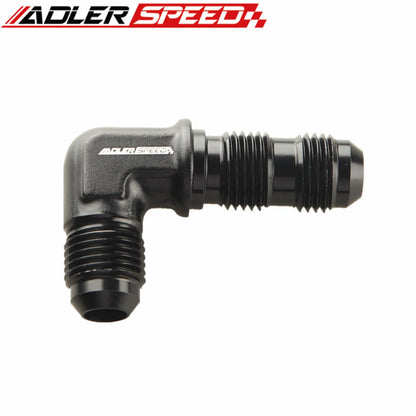 AN3 AN4 AN6 AN8 AN10 AN12 Male To Male 90 Degree Bulkhead Fitting Adapter Tuck's Performance