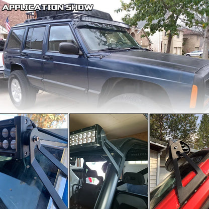 50 Inch LED Light Bar Roof Brackets for Jeep Cherokee XJ image 6