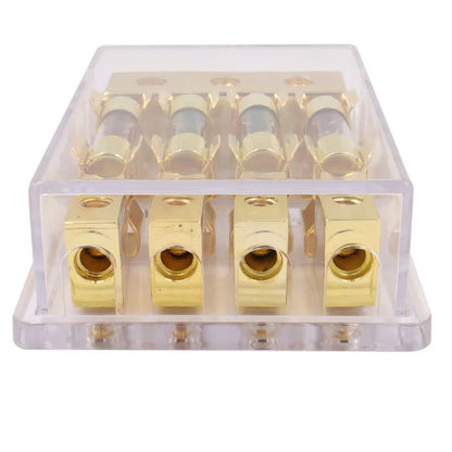 AGU Fuse Distribution Block - 1 In, 2 to 4 Out, 60A Tucks Performance
