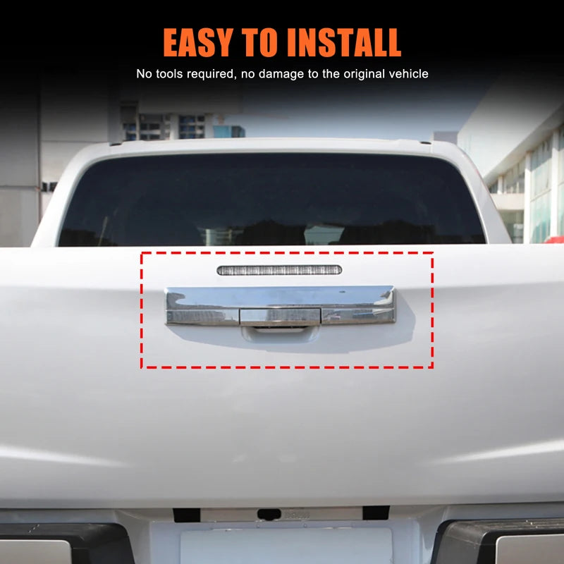 For Mitsubishi L200 2019-2023 Triton rear tailgate handle sticker car rear quarter panel door handle decorative protective cover Tuck's Performance