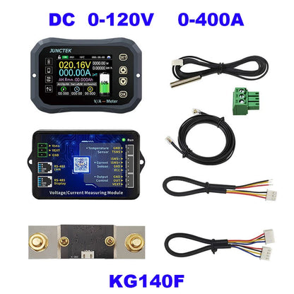 Battery Monitor Bluetooth KG140F DC 0-120V 100A 400A Battery Tester Voltage Current VA Battery Coulomb Meter Capacity Indicator Tuck's Performance