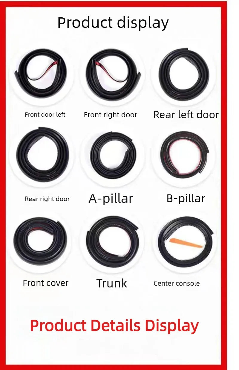 For Nissan Patrol SAFARI Y60 Full Vehicle Soundproofing Strips/Door Buffer Strips/Additional Noise-Inducing Rubber Strips Tuck's Performance