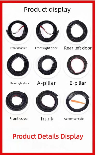 For Nissan Patrol SAFARI Y60 Full Vehicle Soundproofing Strips/Door Buffer Strips/Additional Noise-Inducing Rubber Strips Tuck's Performance