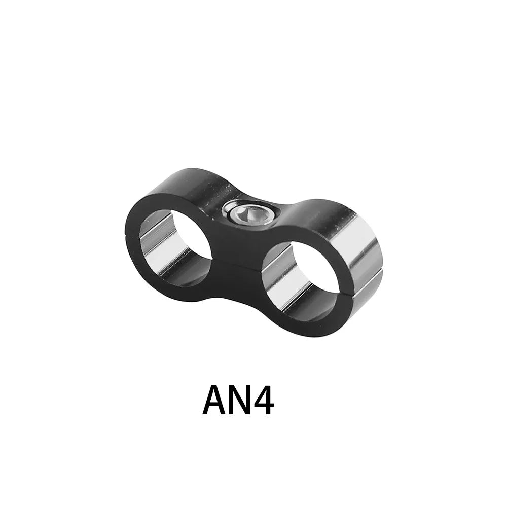 Universal AN4 AN6 AN8 AN10 Billet Oil Fuel Water Hose Tube Seprator Divider Clamp aluminum line separator Kit Tuck's Performance