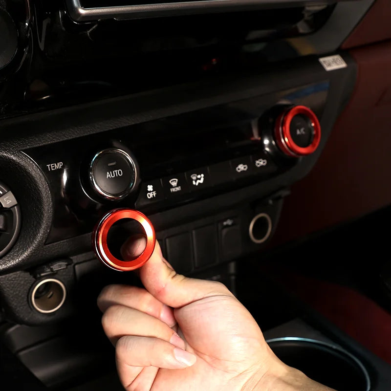 For Toyota Hilux air conditioner adjustment knob cover rearview mirror adjustment knob cover car interior accessories Tuck's Performance