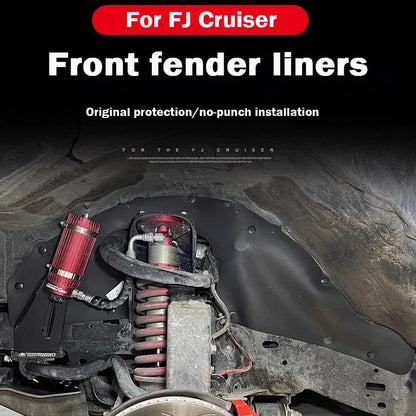 Splash Guard Fender Liner Protective Cover Compatible with Toyota Land Cruiser LC100 Lexus LX470 Front Wheel 2 Piece Set Tuck's Performance