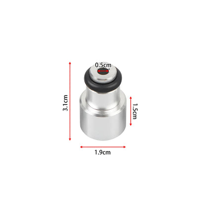 8Pcs Silver LS3 LS7 LS9 L76 Aluminum Shorty Fuel Injector Adapter Spacer to LS2 Intake Fuel Rail FP-1102 Tuck's Performance