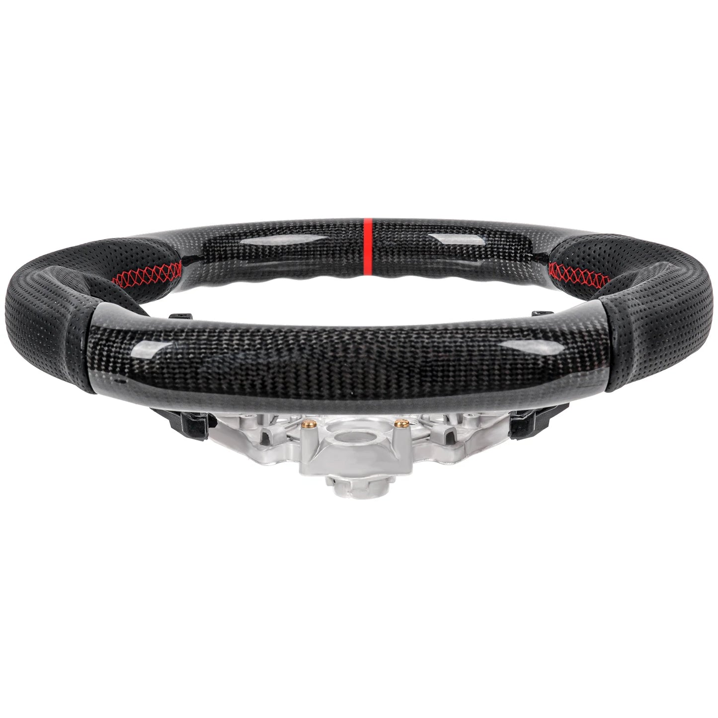 Rear of carbon fibre wheel showing factory mounting points