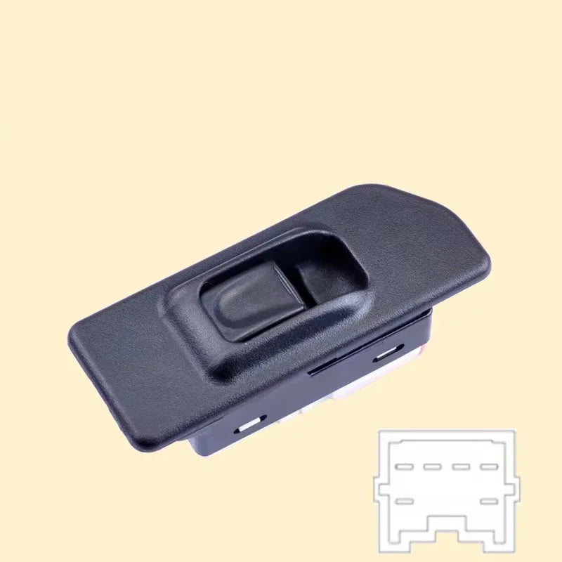 Window switch fitted into Isuzu door trim