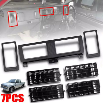 Dashboard heater and AC vent grille set for Nissan Navara D21