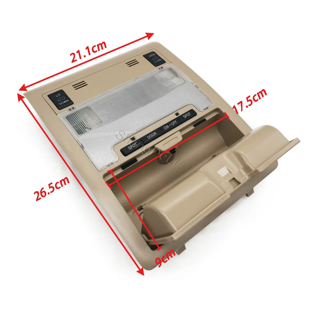 Sunroof control switch detail, LandCruiser 200 Series
