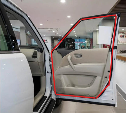 1 Pcs Door Weatherstrip Seal with Clips Fit for Nissan Patrol Y61 1995-2005 4 Doors Rubber Waterproof 80820-JK00E Tuck's Performance