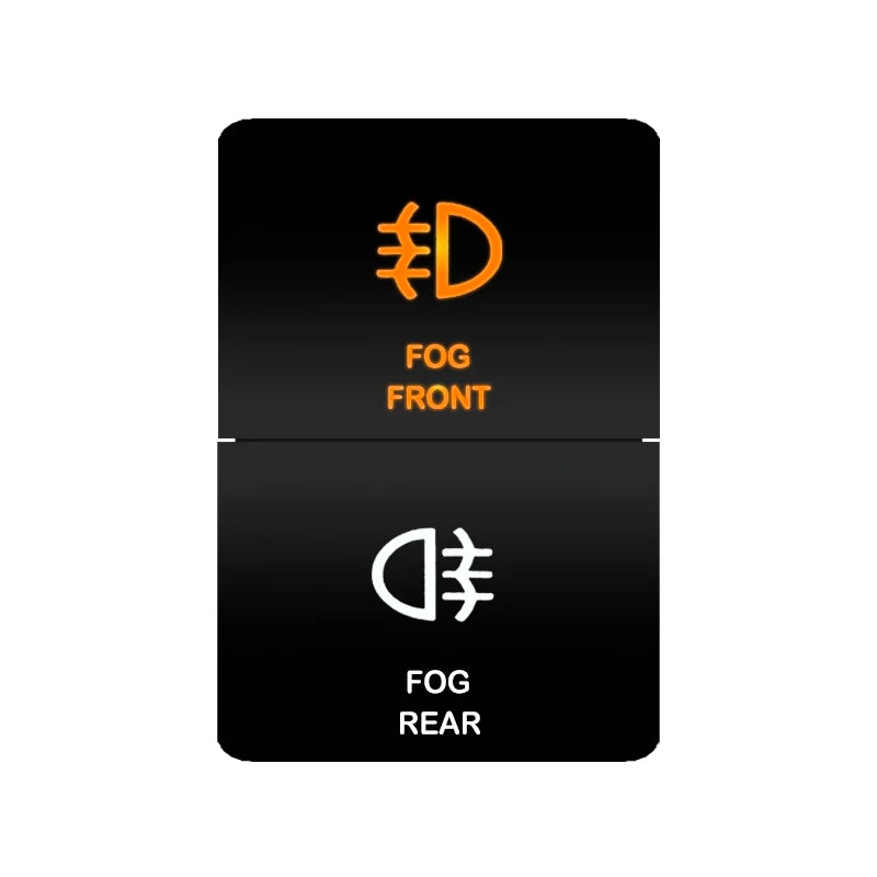 Car Push Switch Dual ON OFF Button Led Bar Roof Lights Fog Spot Driving Lights Button For Toyota 4Runner Hilux RAV4 Prado Camry Tuck's Performance