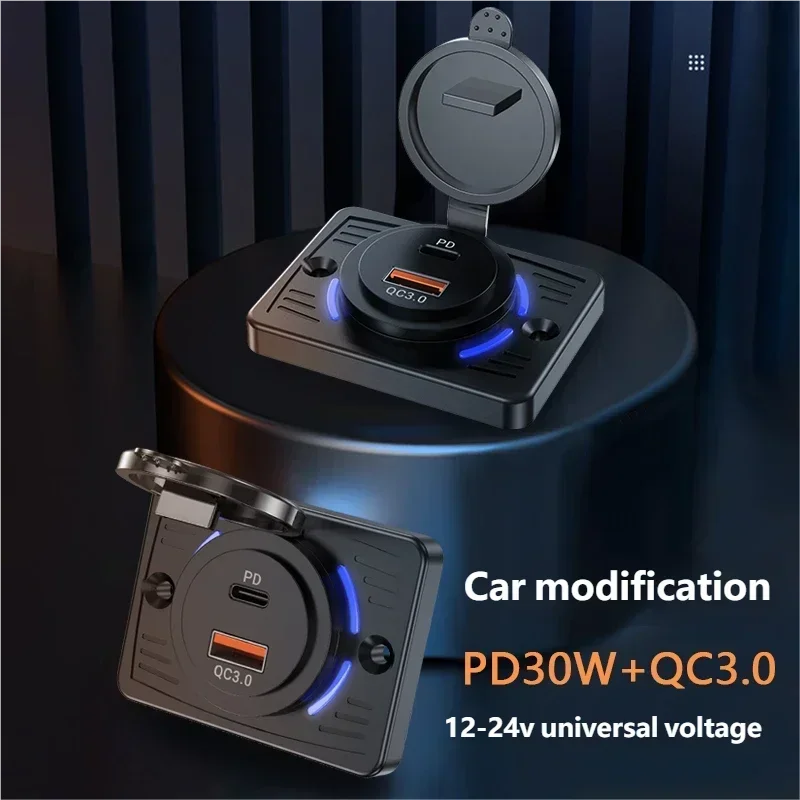 Wall Mount Charger Adapter, 2-4 Ports USB Outlet, QC 22.5W PD 30W Type-C Quick Charge, QC3.0 Panel, Bus, ATV, Truck Tuck's Performance