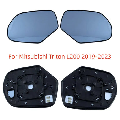 For Mitsubishi Triton L200 2019-2023 Car Accessories Rearview Mirror Lenses Side Mirrors Reflective Lens Glass with Heating Tuck's Performance