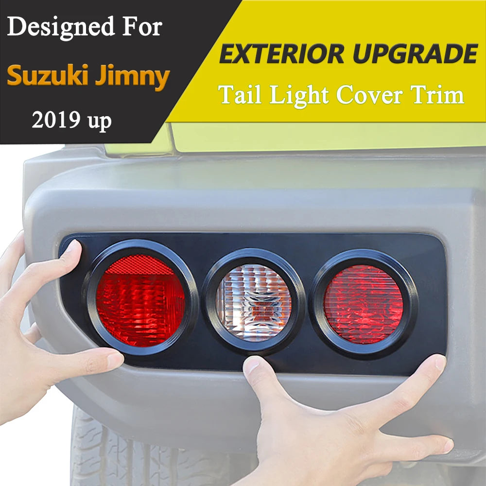 Rear Light Guard Trim Cover for Suzuki Jimny 2019-2026 JB64 JB74 Tail Light Protection Black Car Lamp Tuning Accessories ABS Tuck's Performance