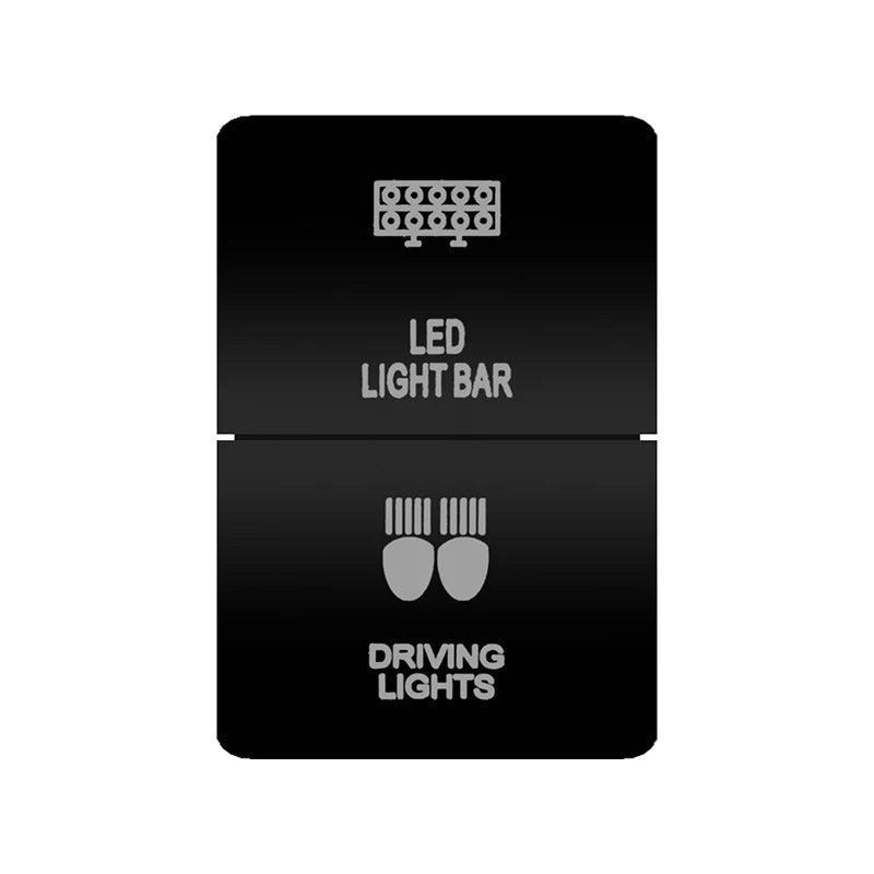 12V Dual Button Push Switch Orange Led Light For Toyota Prado Land Cruiser 200 RAV4 Hilux GUN HiAce 4 Runner Tundra Suzuki Jimny Tuck's Performance