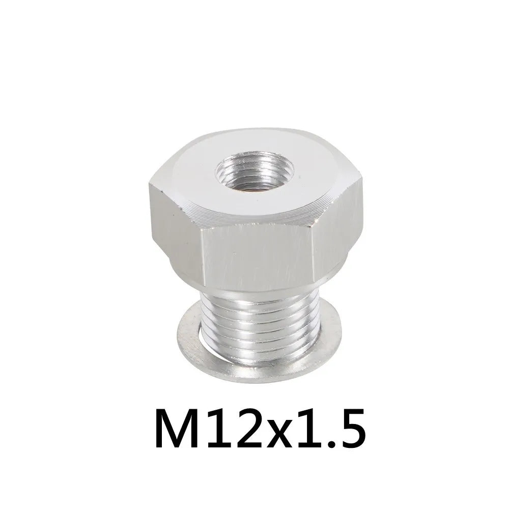 LS Engine Swap Male M16x1.5 or  M12x1.5 Female 1/8 NPT Aluminum Oil Pressure Sensor Adapter Connector With Gasket Silver Tuck's Performance