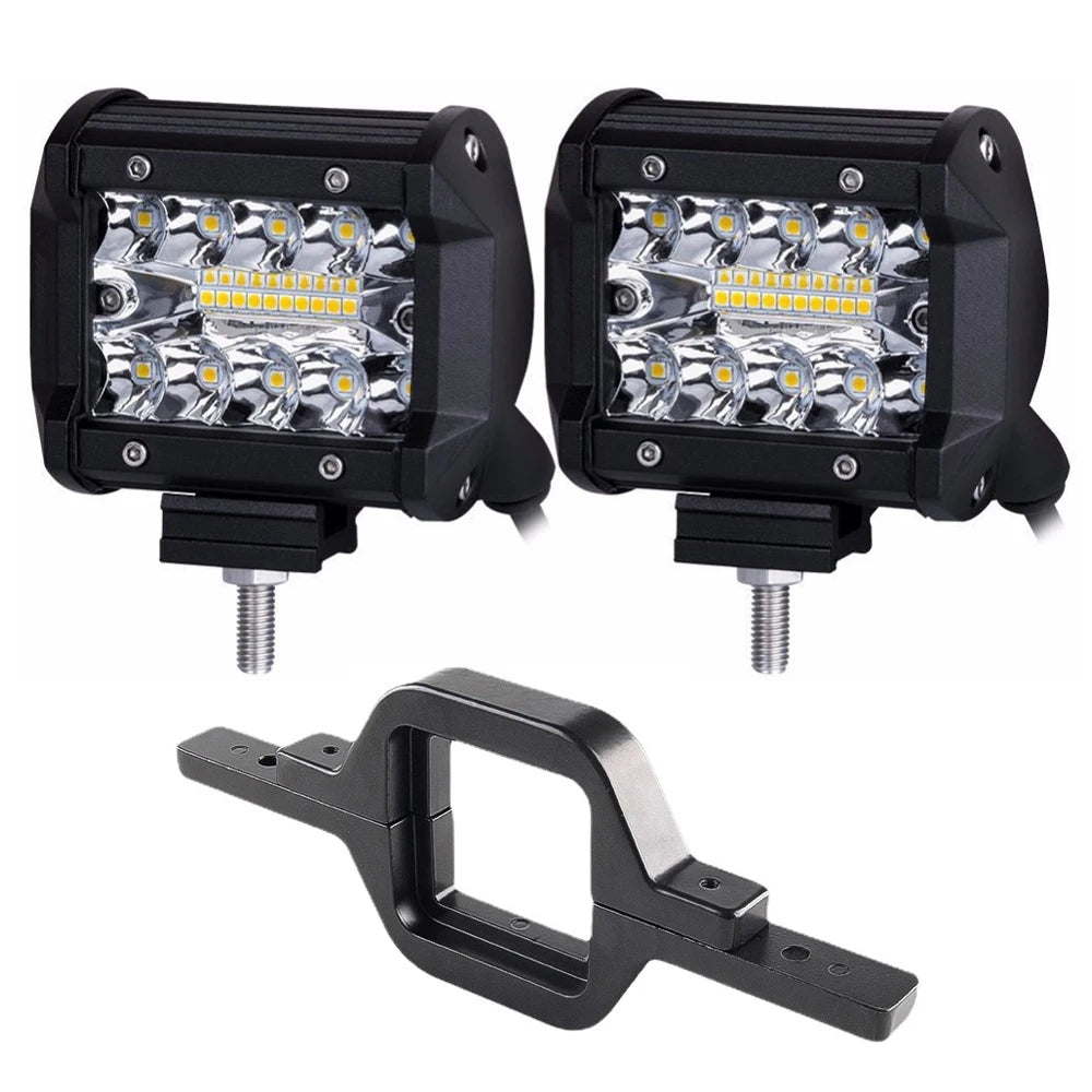4 Inch 60W LED Work Light with Tow Hitch Bracket product image 12