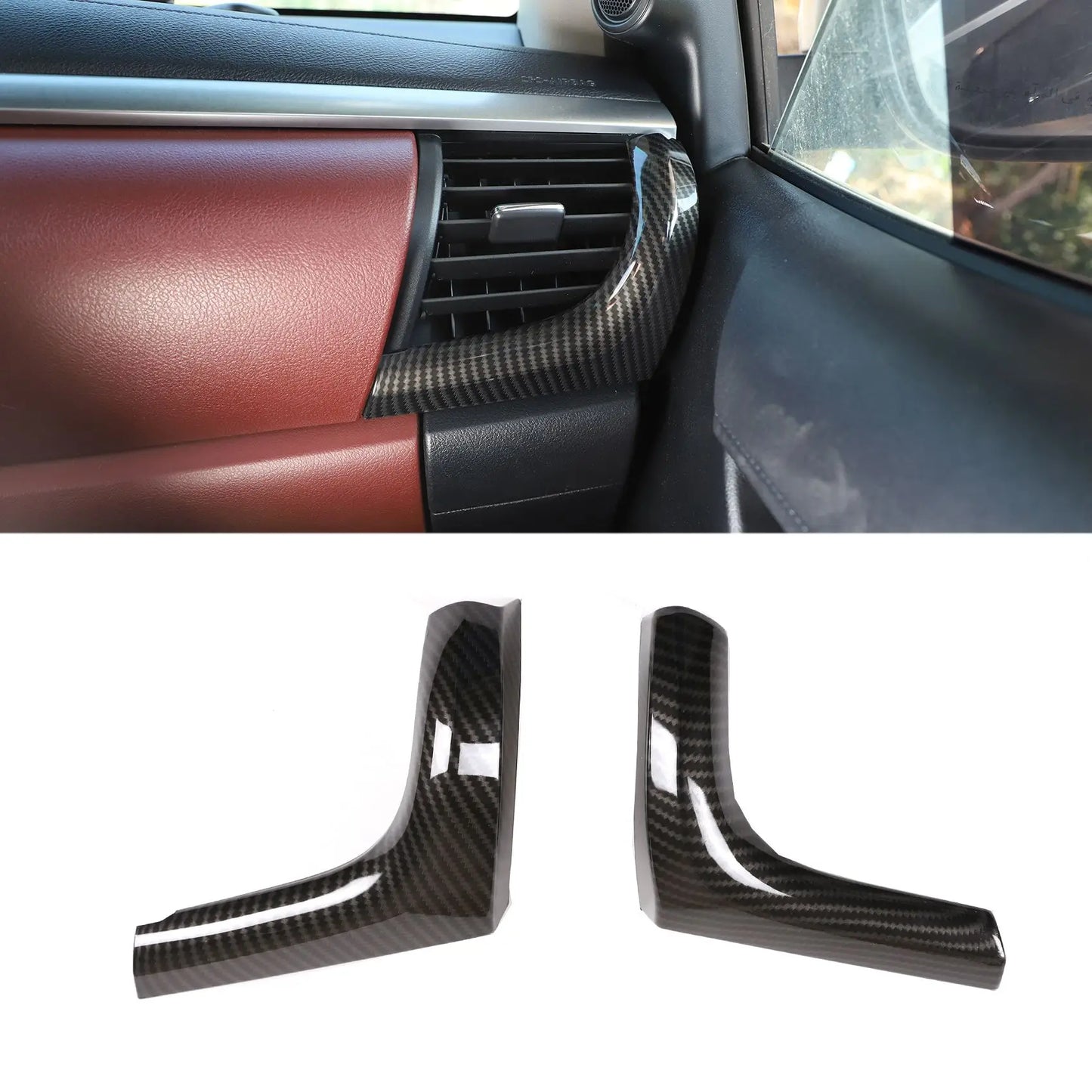 Toyota Hilux 2015-2021  Side Air Outlet Cover Trim Car Styling Carbon Fiber